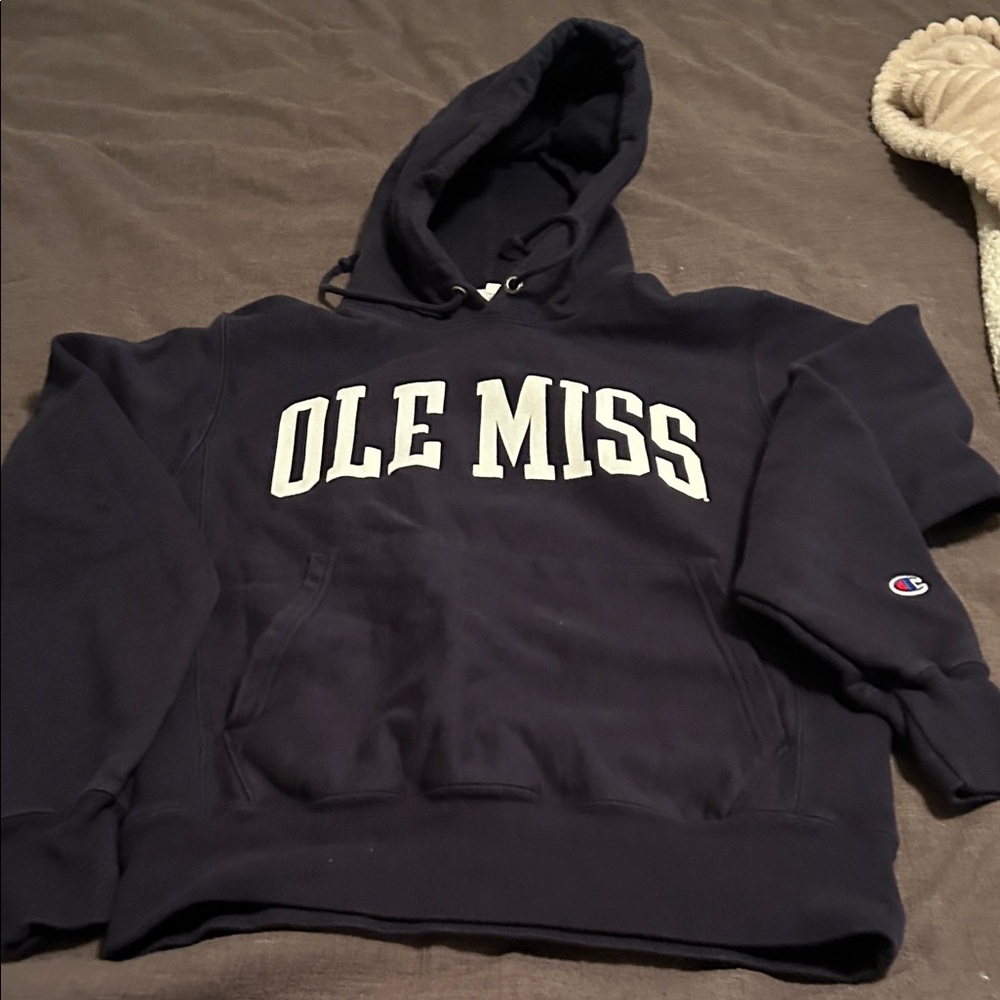 Champion Dark Blue Ole Miss Pullover